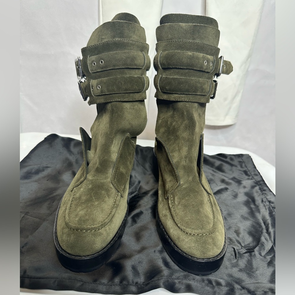 Balenciaga Leather Moto Boots - Picture 12 of 14